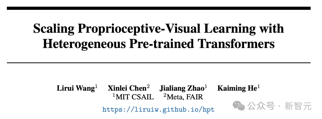 何恺明新作出炉！异构预训练Transformer颠覆本体视觉学习范式，AI性能暴涨超20%