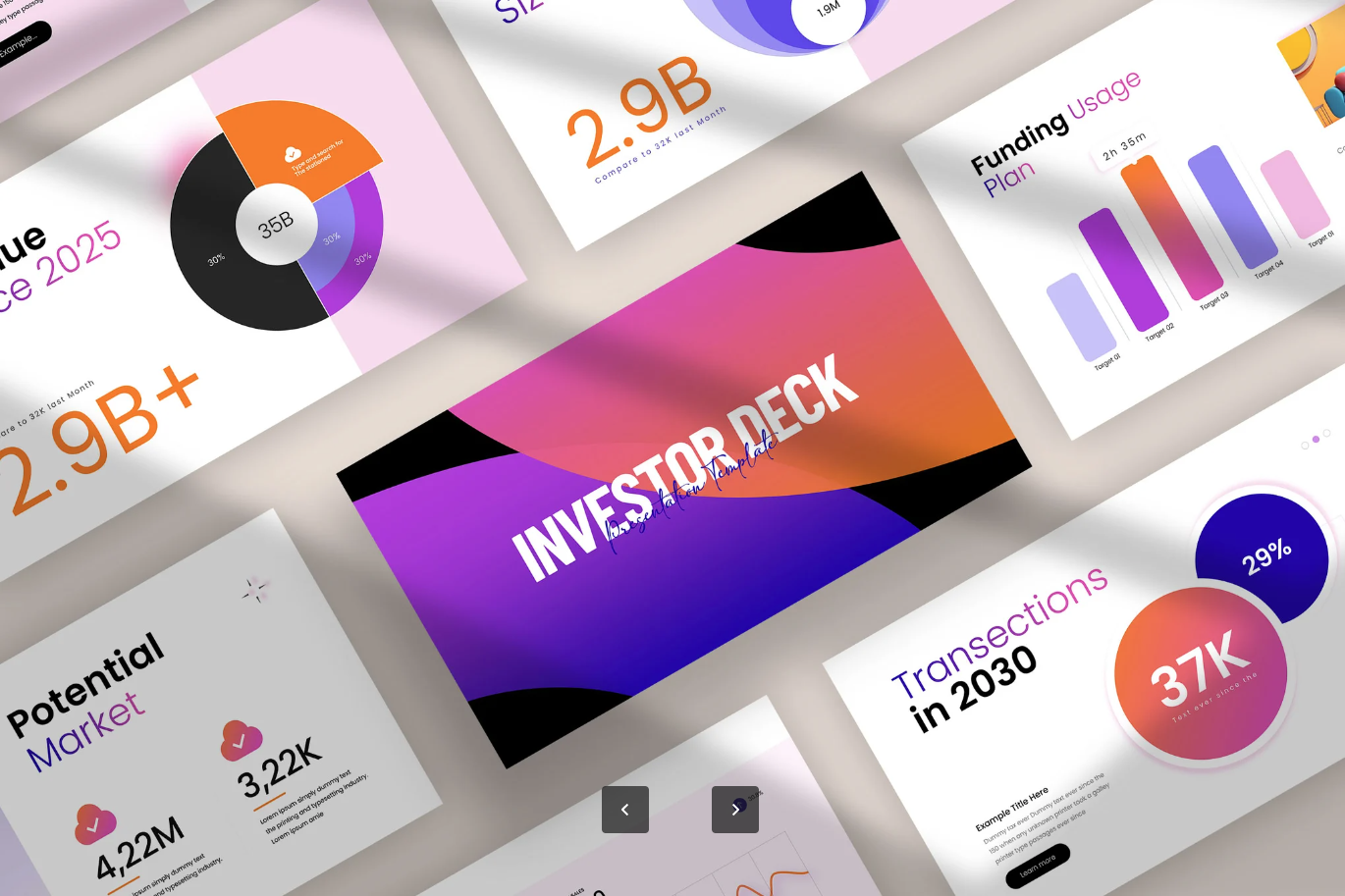 商业计划书投资人Keynote模板高级感可编辑融资路演创业方案Business Investor Pitch Deck-演示喵HUB