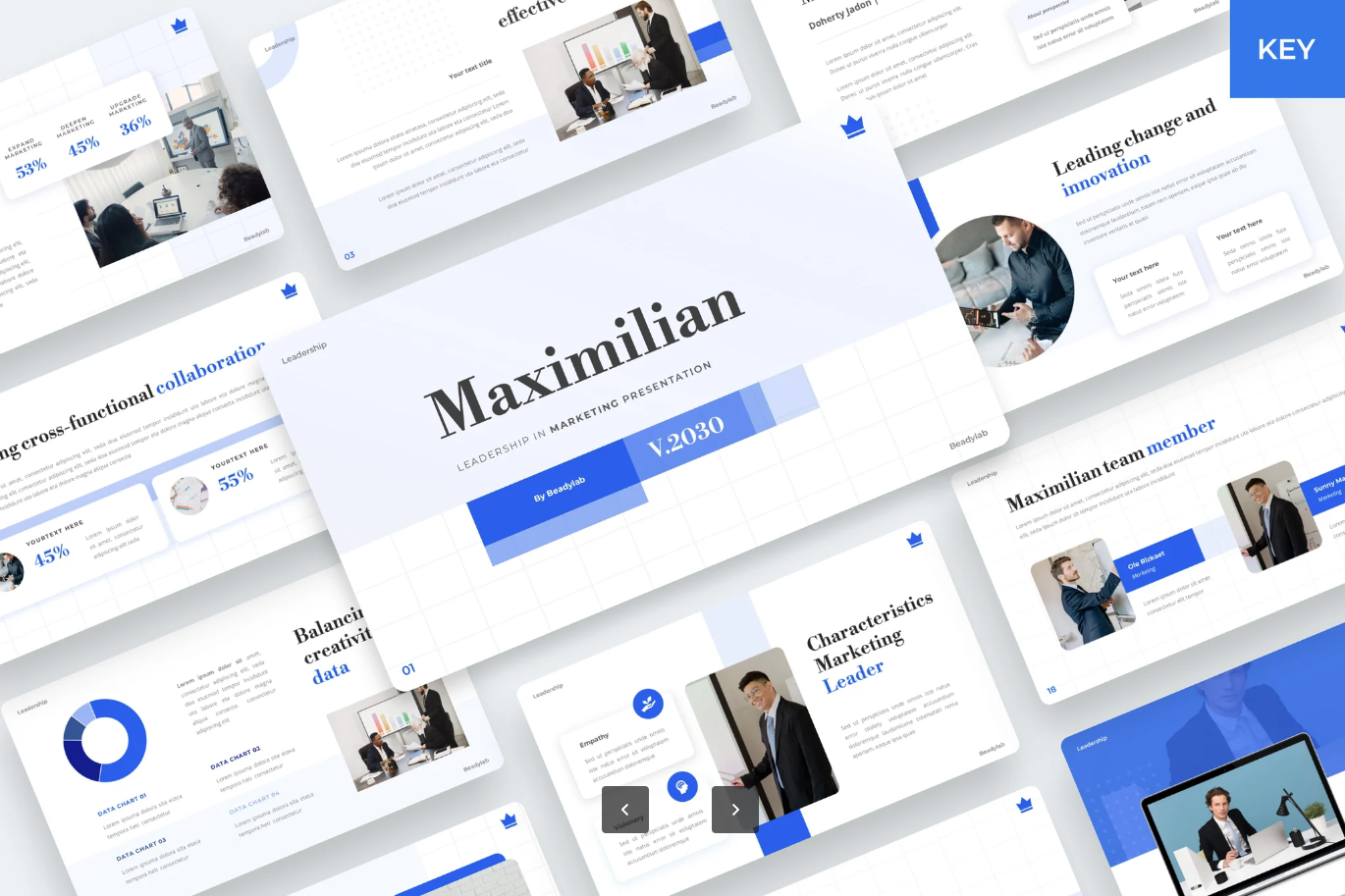 Maximilian高端商务Keynote模板2024领导力营销演讲汇报专用Maximilian - Leadership marketing Keynote template-演示喵HUB