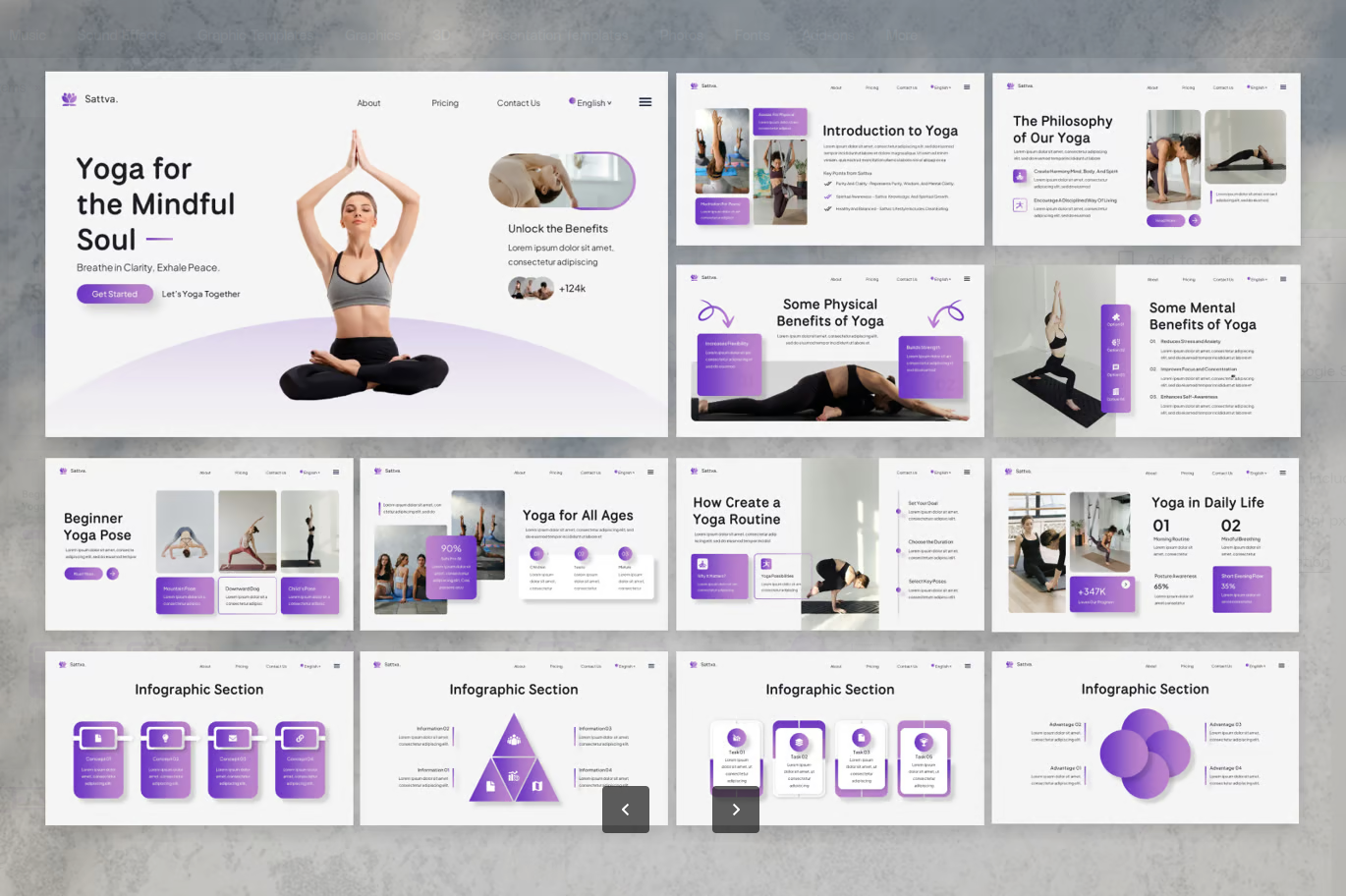 禅意极简Keynote模板瑜伽冥想专用可视化数据一键套用演讲必备Yoga Meditation-演示喵HUB