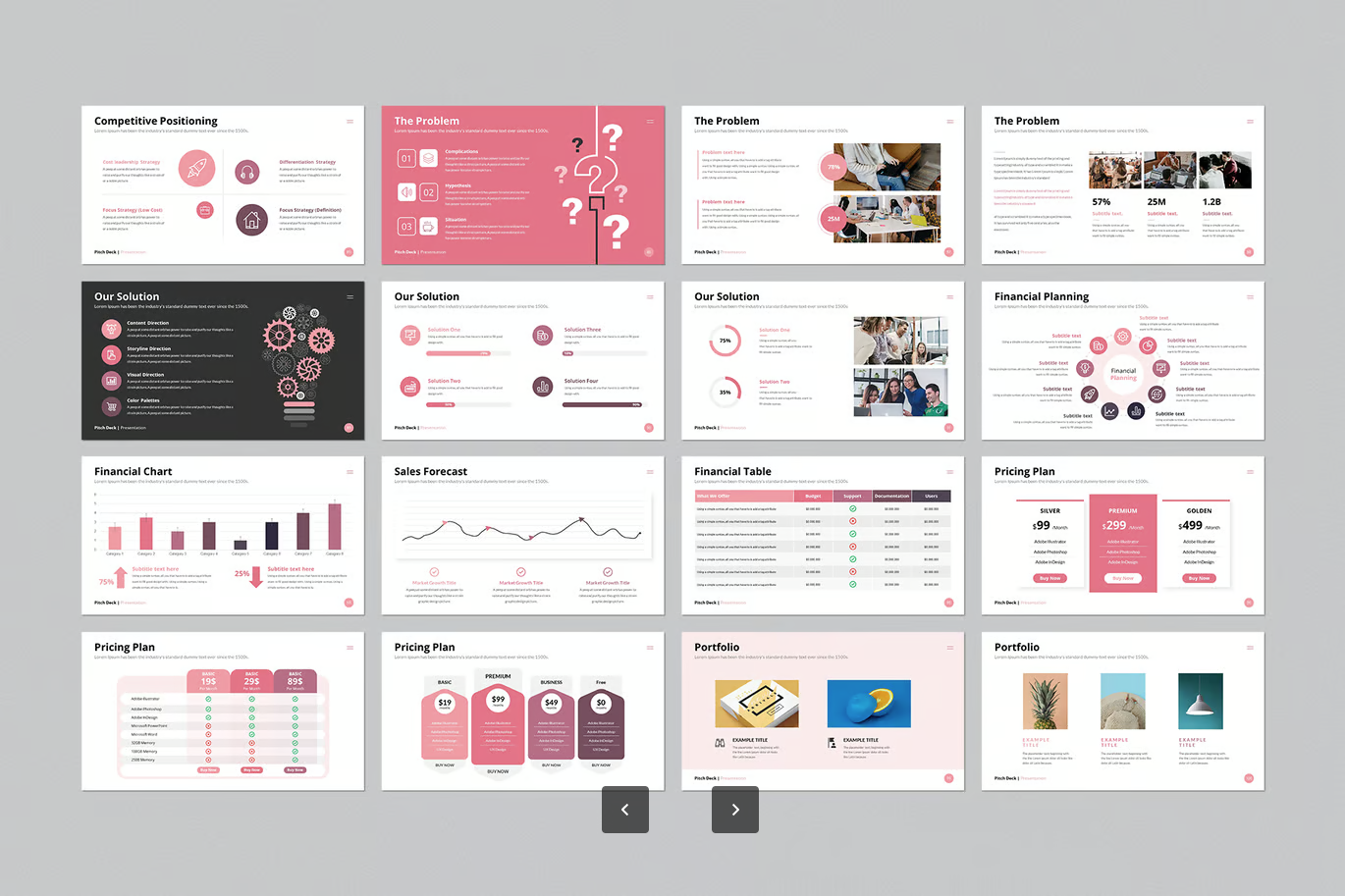 苹果Keynote商业计划书模板 Pitch Deck路演专用极简风投资人最爱Pitch Deck PowerPoint Template-演示喵HUB