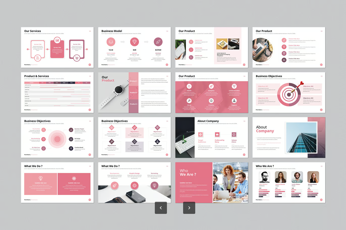 苹果Keynote商业计划书模板 Pitch Deck路演专用极简风投资人最爱Pitch Deck PowerPoint Template-演示喵HUB