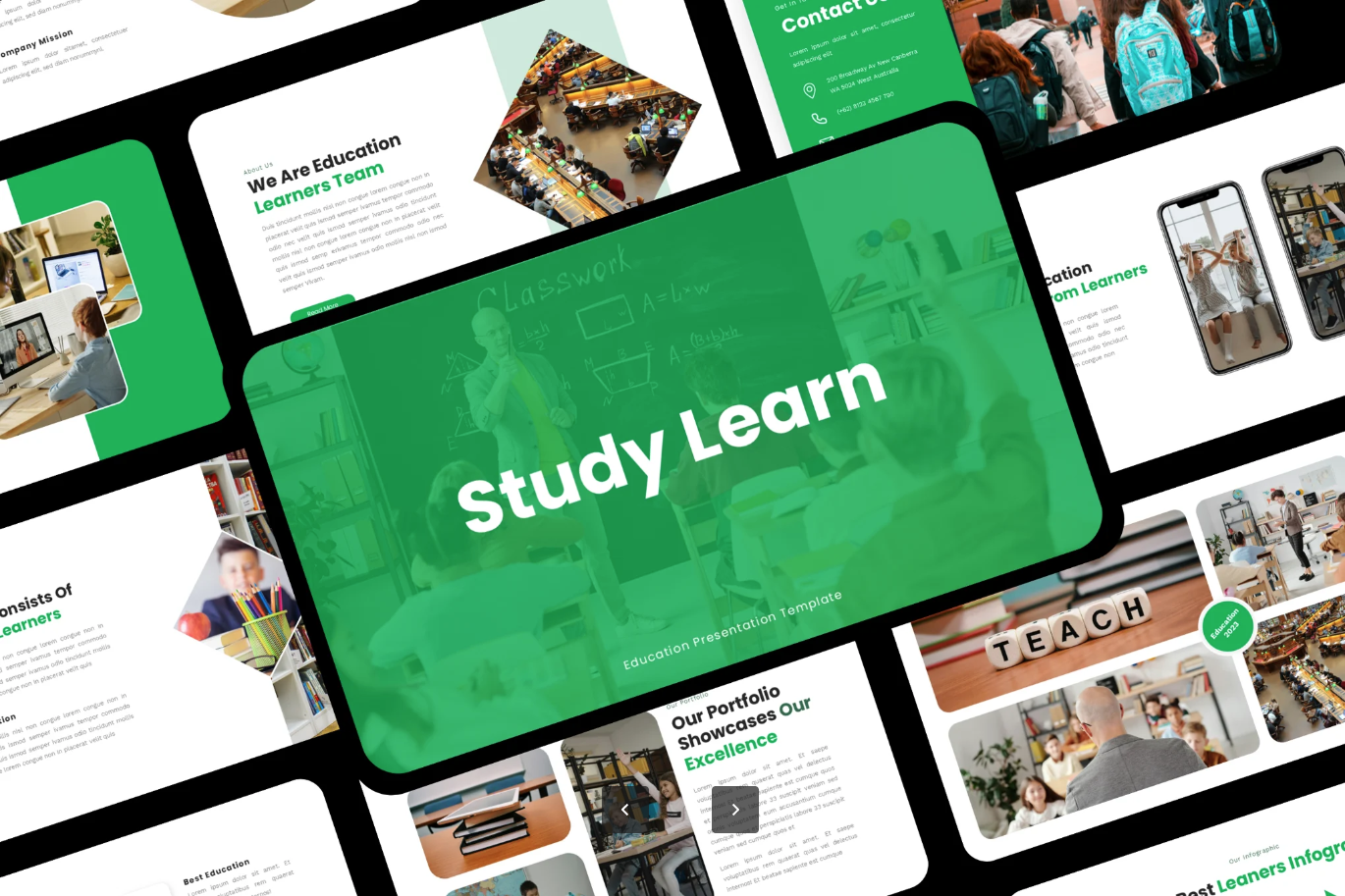 学术风教育课件Keynote模板教师专用简约大气可编辑Study Learn - Education Presentation-演示喵HUB