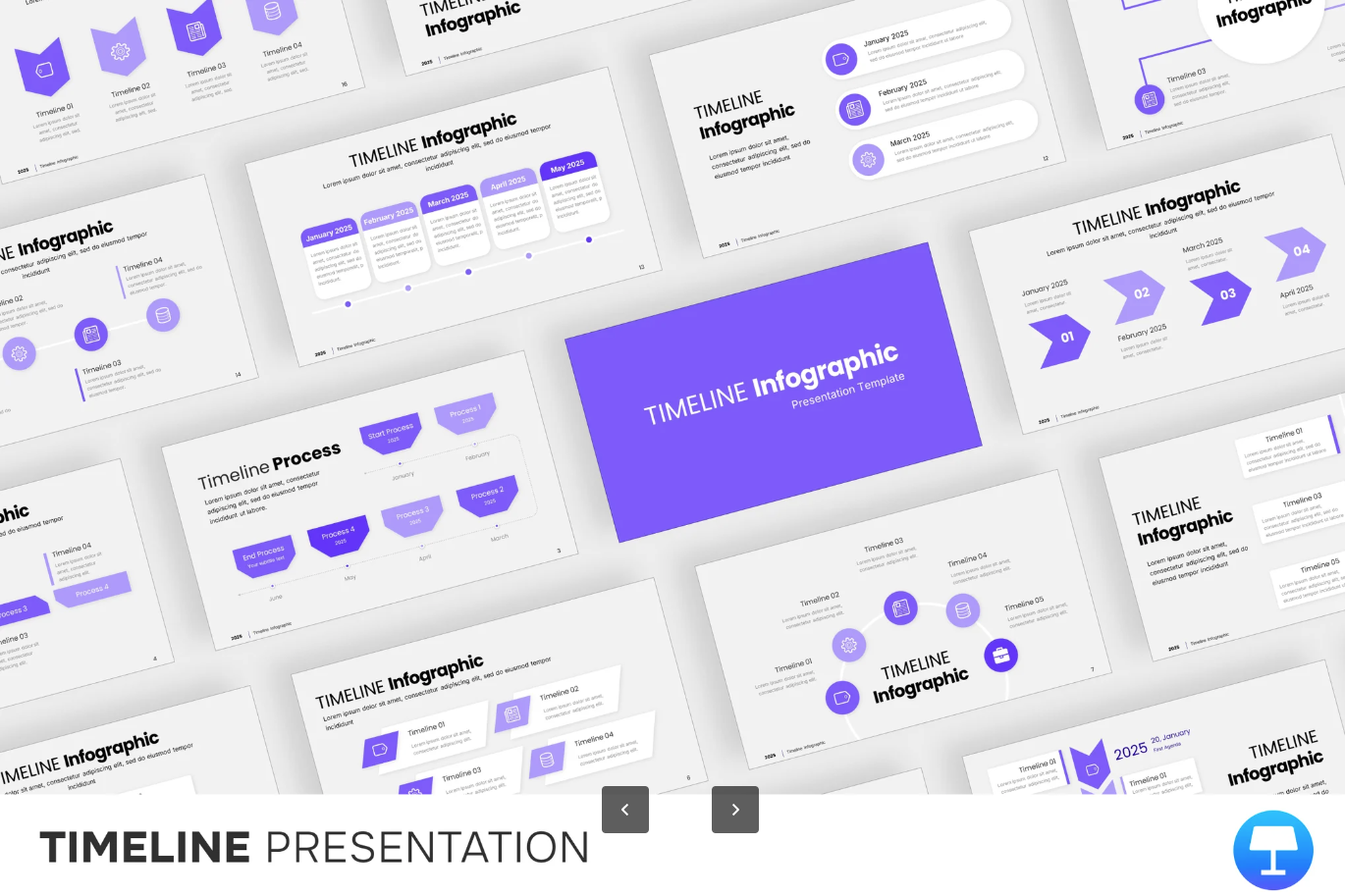 高端商务风Keynote时间轴模板Timeline苹果专用可编辑PPT替代Timeline-演示喵HUB