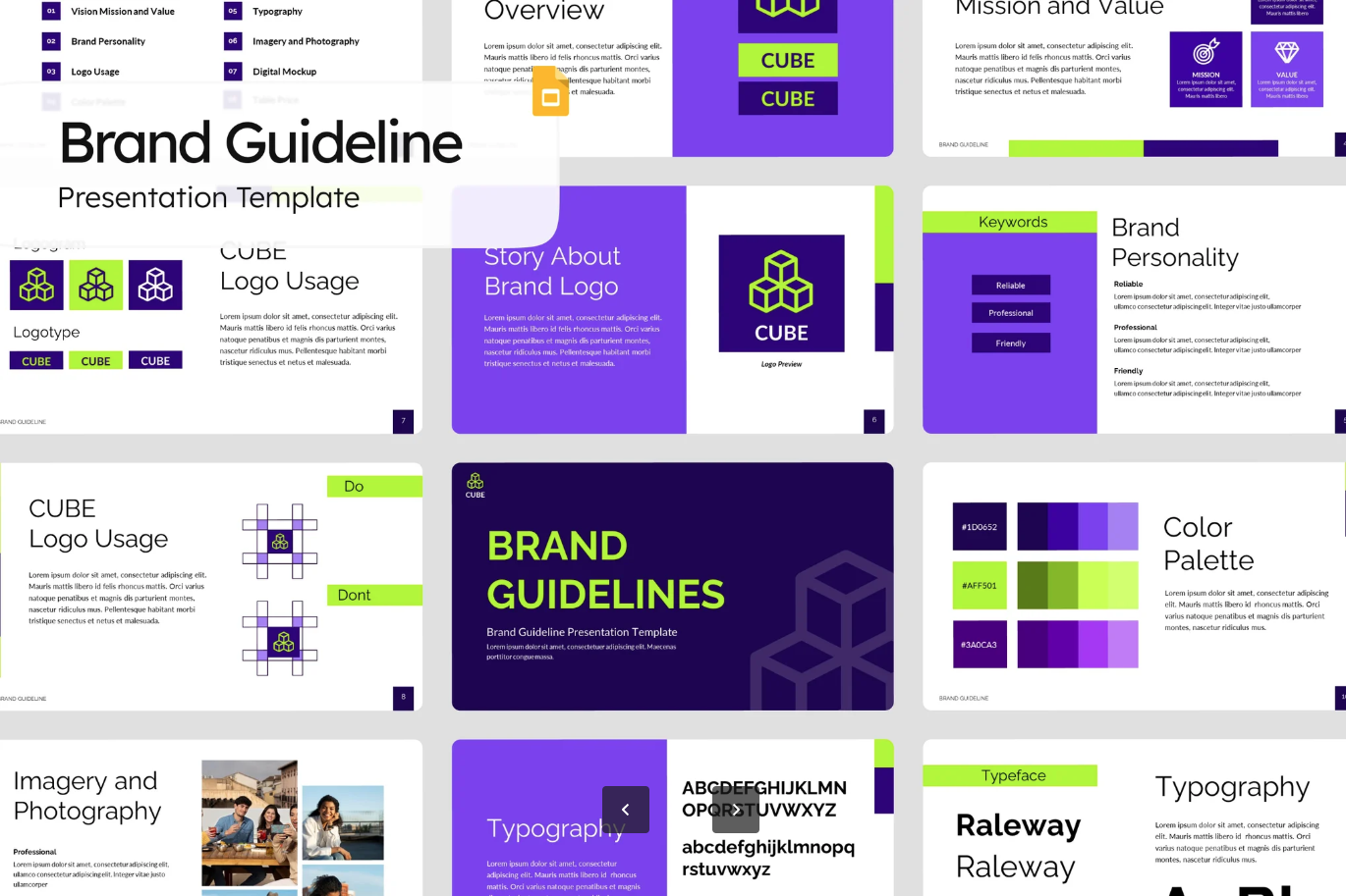 高端Keynote品牌手册模板苹果专用企业VI设计可编辑ins风Brand Guideline-演示喵HUB