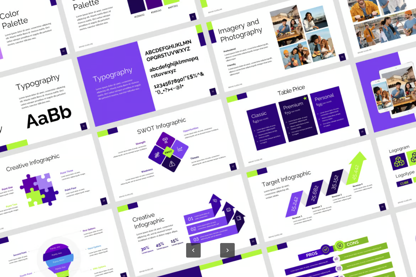高端Keynote品牌手册模板苹果专用企业VI设计可编辑ins风Brand Guideline-演示喵HUB