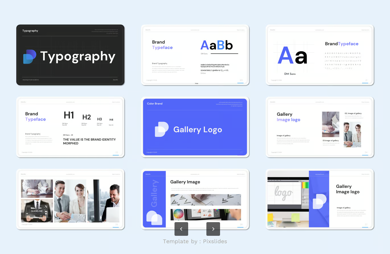可编辑Keynote品牌指南模板 VI设计视觉系统企业形象规范Brand Identity - Brand Guideline Keynote-演示喵HUB