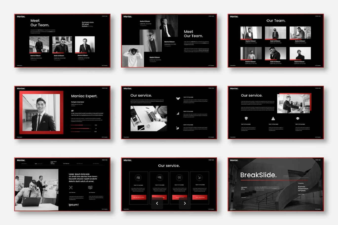 Maniac高端商务Keynote模板苹果专用2024极简发布会设计Maniac – Business Keynote Template-演示喵HUB