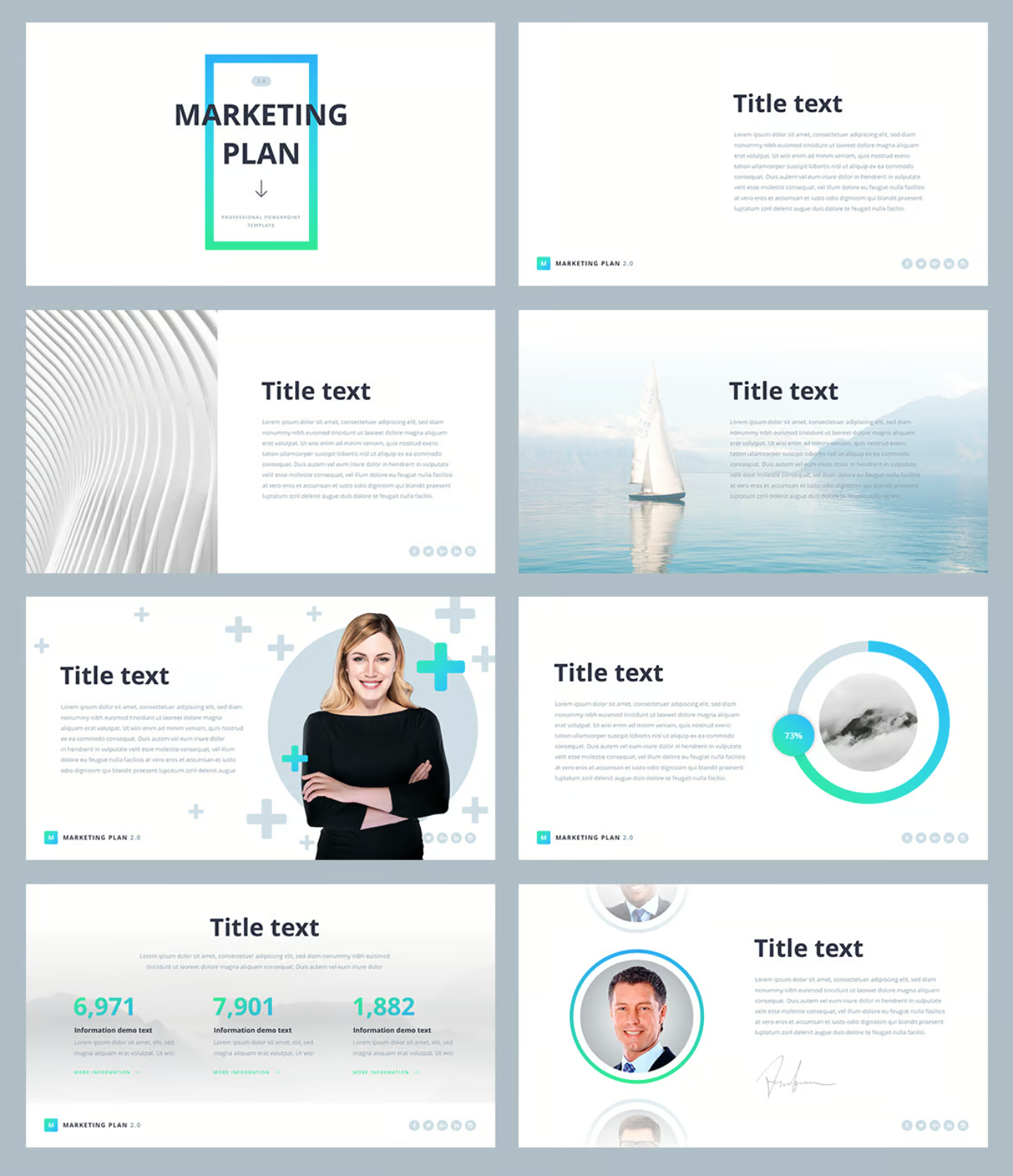 2024新版Marketing Plan商务Keynote模板苹果专用动态营销方案设计Marketing Plan 2.0 for Keynote-演示喵HUB