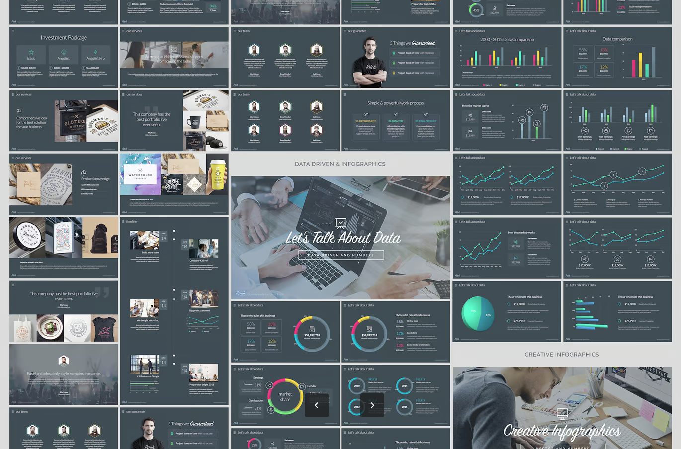 Keynote模板Pitch Vol.3商务风商业计划书高端设计苹果专用Pitch Vol.3 - Professional Keynote Template-演示喵HUB