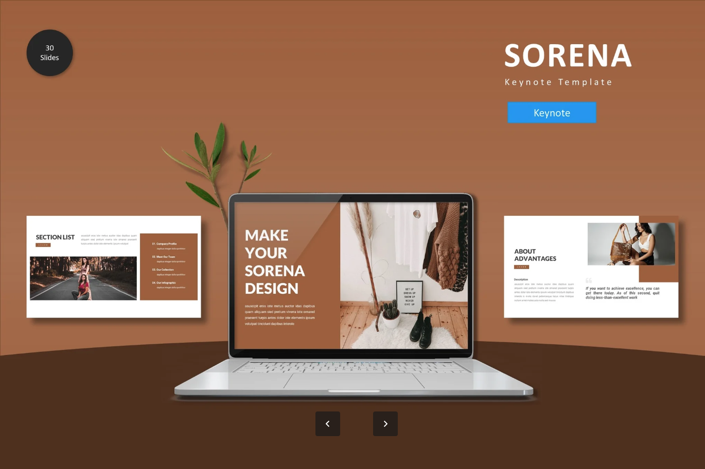 Keynote模板Sorena商务风高级感苹果演示演讲必备简约大气设计Sorena - Keynote Template-演示喵HUB