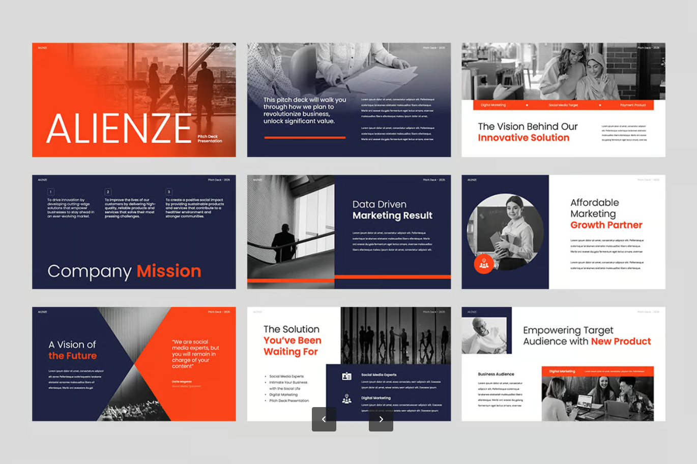苹果专用Keynote商业计划书模板Ailenze高端可编辑创业路演极简风Ailenze - Pitch Deck Keynote-演示喵HUB