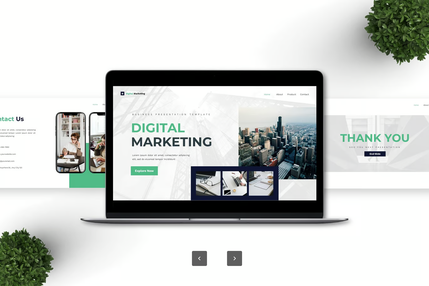 数字营销Keynote模板商务PPT高端大气可编辑企业宣传创意设计Digital Marketing - Business Keynote Templates-演示喵HUB