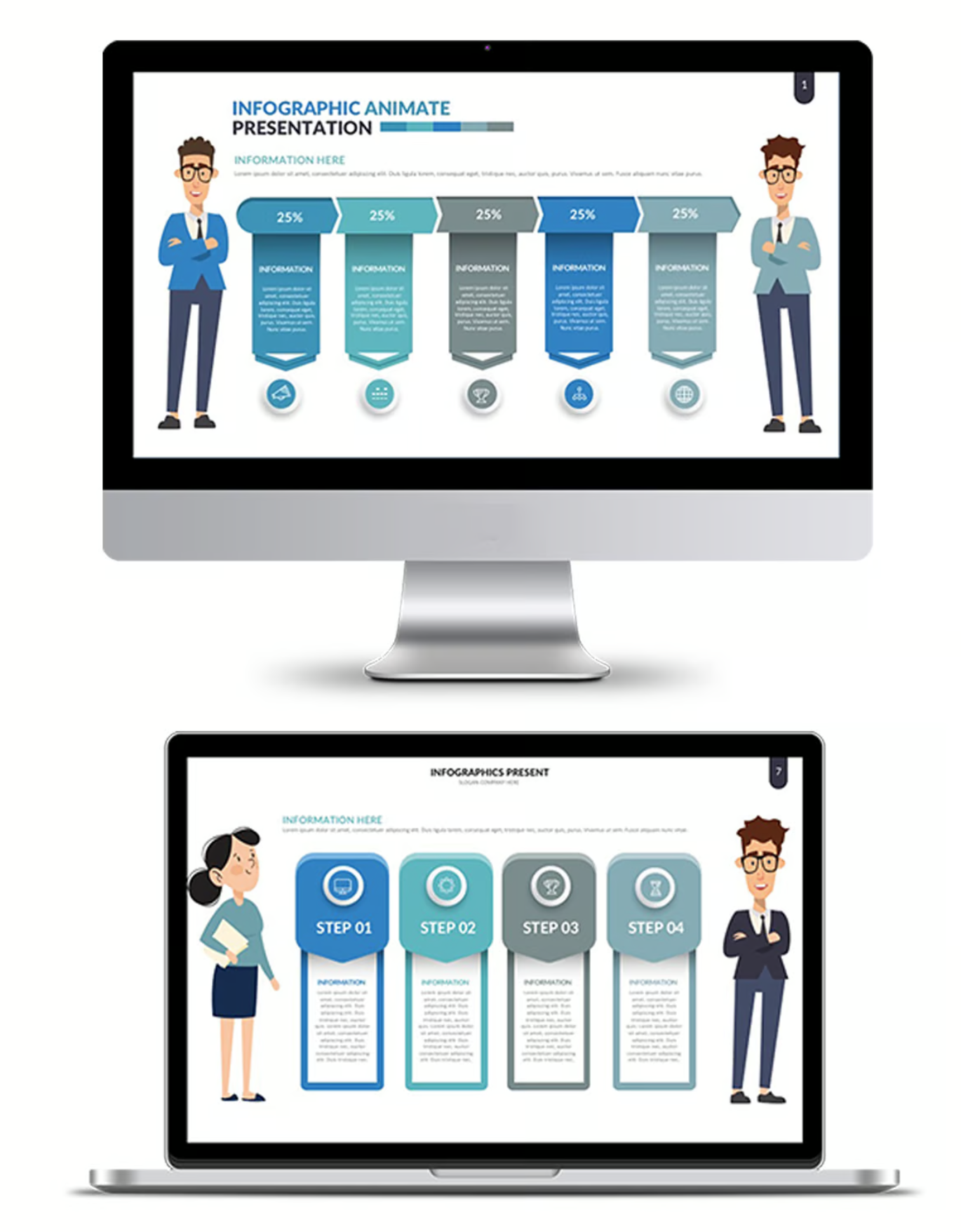 高级感Infographic动态Keynote模板 苹果专用商务汇报可编辑演示素材Infographic Keynote Presentation Templates-演示喵HUB