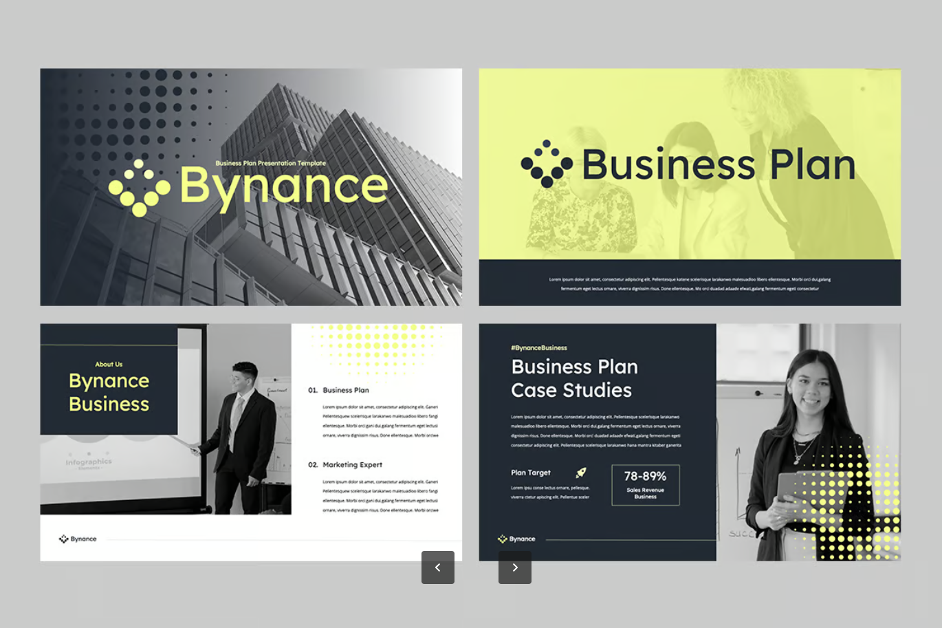 Bynance高端商务Keynote模板2024企业级商业计划书苹果专用设计素材BYNANCE - Business Plan Keynote-演示喵HUB