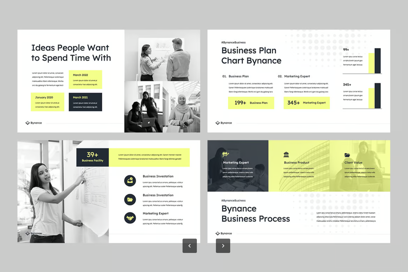 Bynance高端商务Keynote模板2024企业级商业计划书苹果专用设计素材BYNANCE - Business Plan Keynote-演示喵HUB