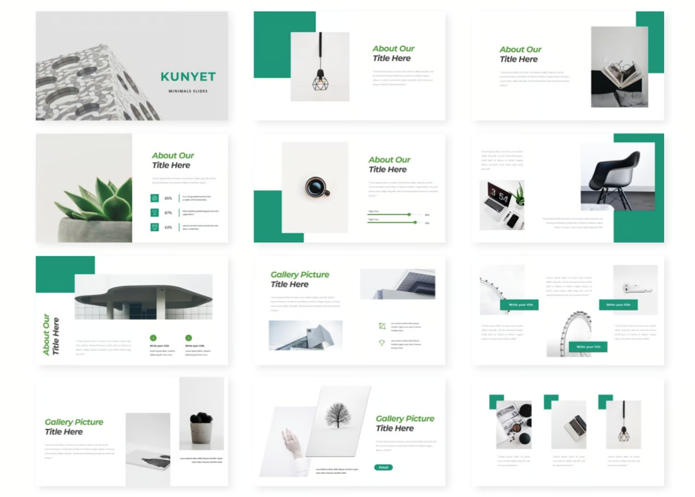 Kunyet Keynote模板2024新款商务风简约大气苹果专用创意设计Kunyet - Presentation Template-演示喵HUB