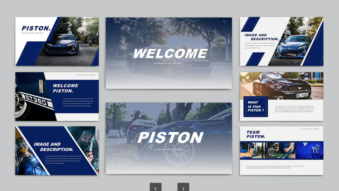 2024新款PISTON商务Keynote模板创意设计高端专业演示素材PISTON - Keynote Template-演示喵HUB