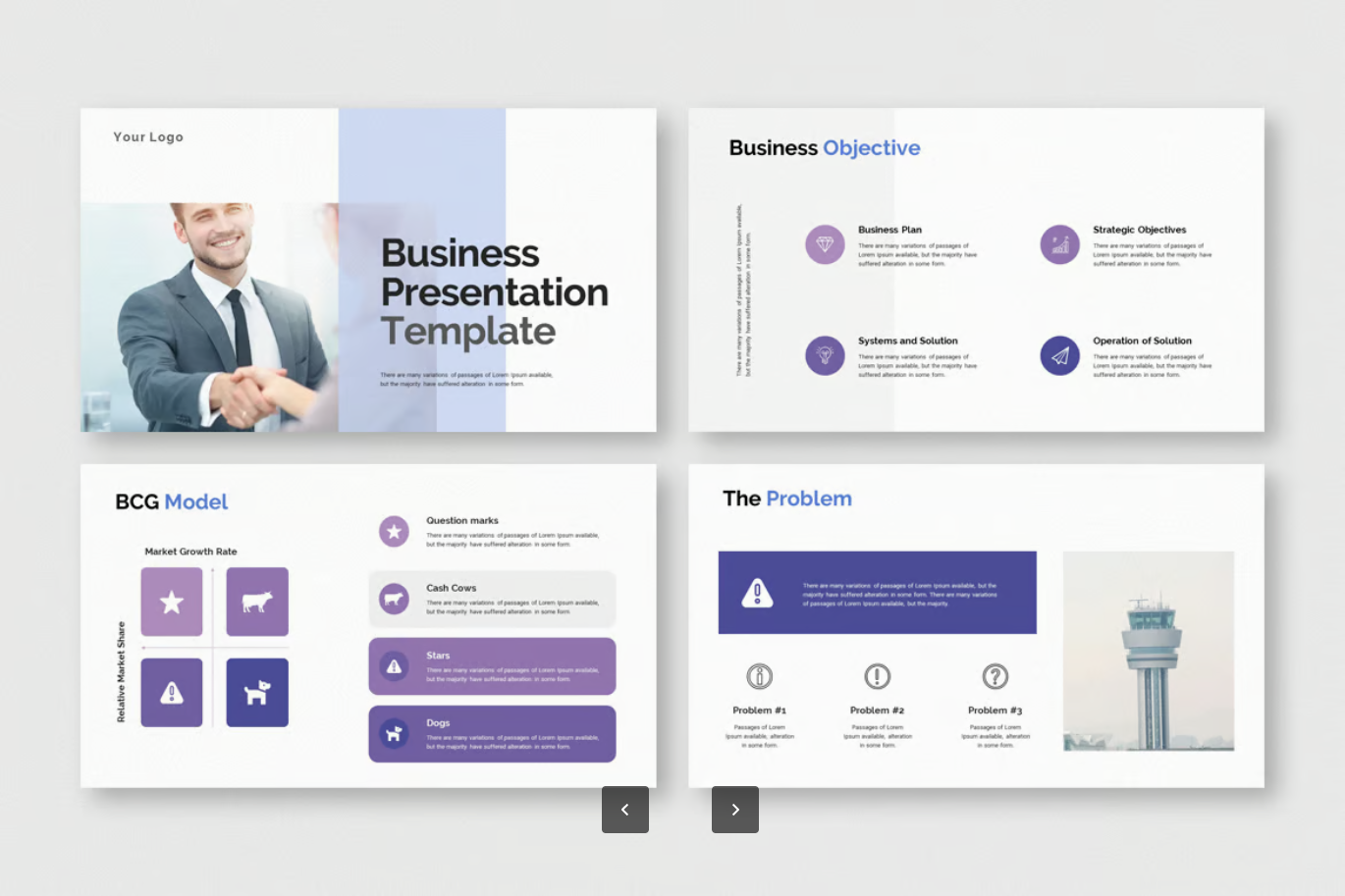 高端商务PPT模板可编辑企业汇报工作总结极简设计动态图表Business Presentation Template-演示喵HUB