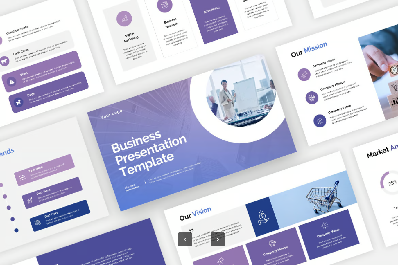 高端商务PPT模板可编辑企业汇报工作总结极简设计动态图表Business Presentation Template-演示喵HUB