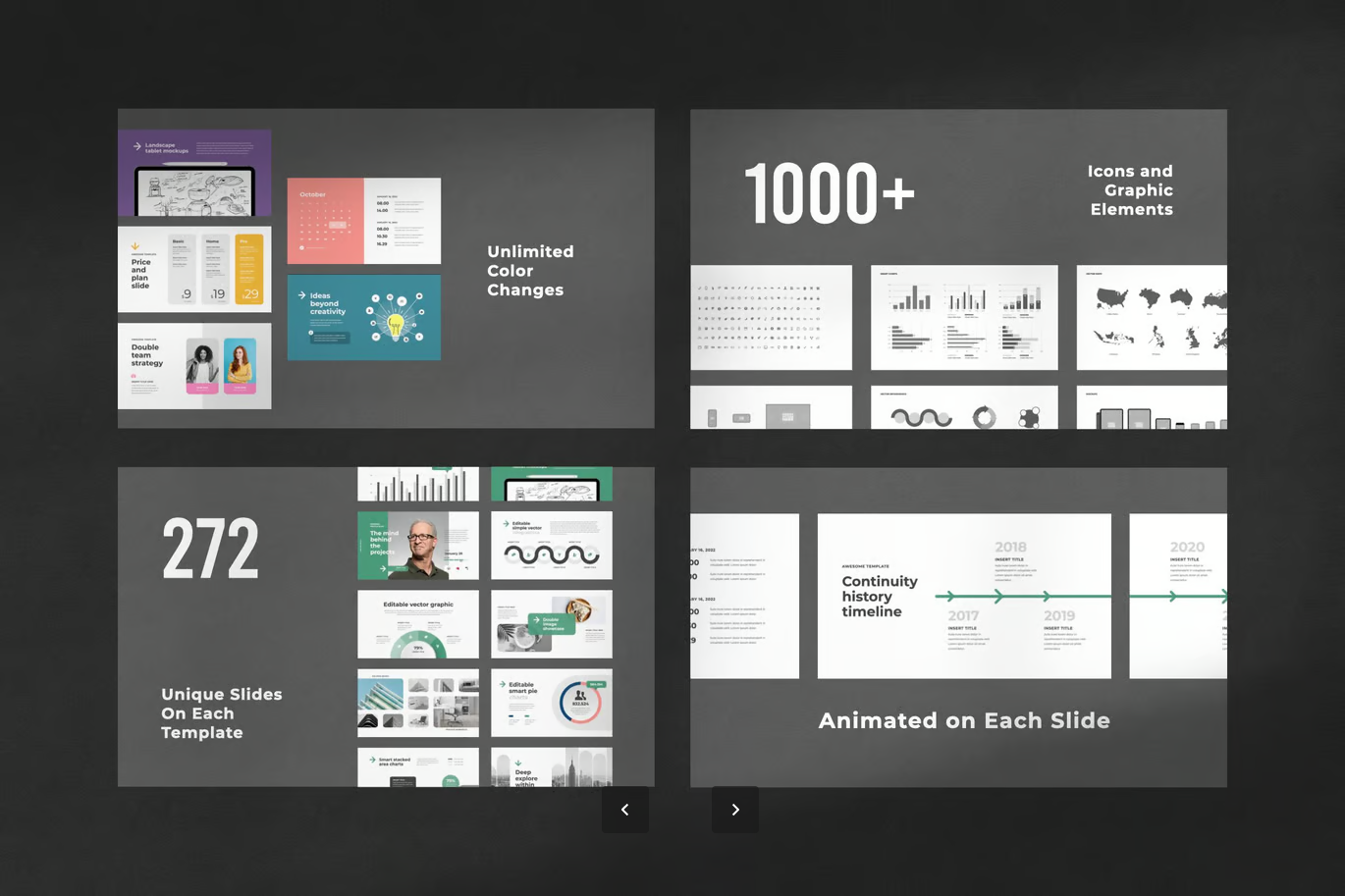 高级感动态PPT模板商务风可编辑简约大气创意动画工作汇报Evo Animated PowerPoint Template-演示喵HUB