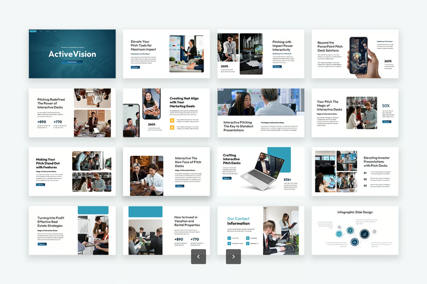2025商务PPT模板创意动态设计可编辑路演投资演示素材包Interactive Pitch Deck-演示喵HUB
