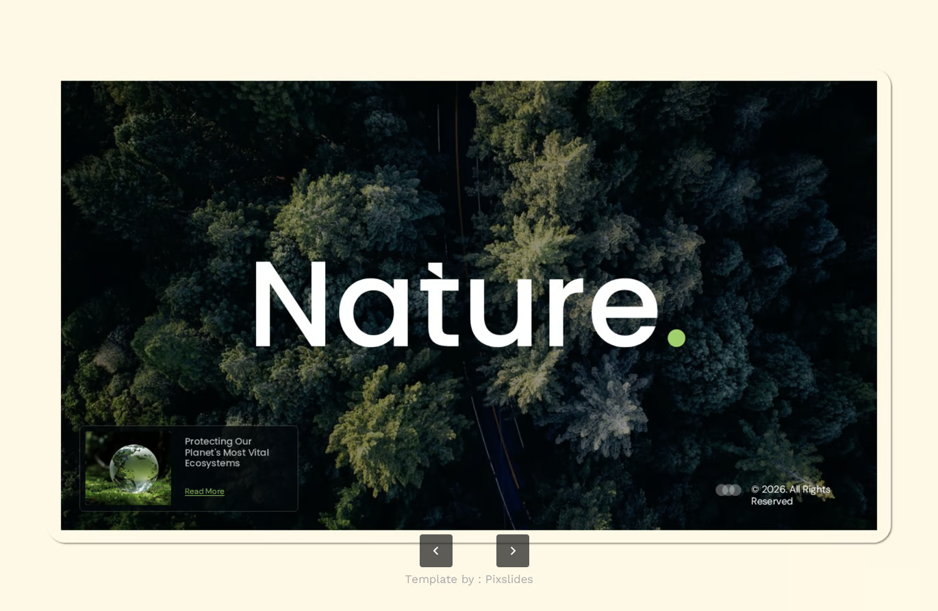 Nature生态系统Keynote模板商务极简可编辑2024新款毕业答辩Nature Ecosystem Keynote-演示喵HUB