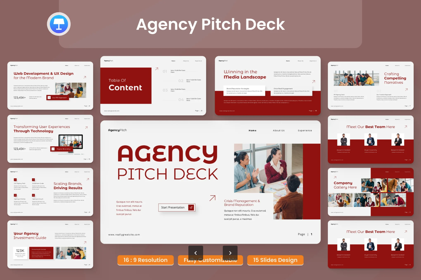 2024新款Agency提案PPT模板 Pitch Deck可编辑源文件商务路演演示Agency Pitch Deck Presentation-演示喵HUB