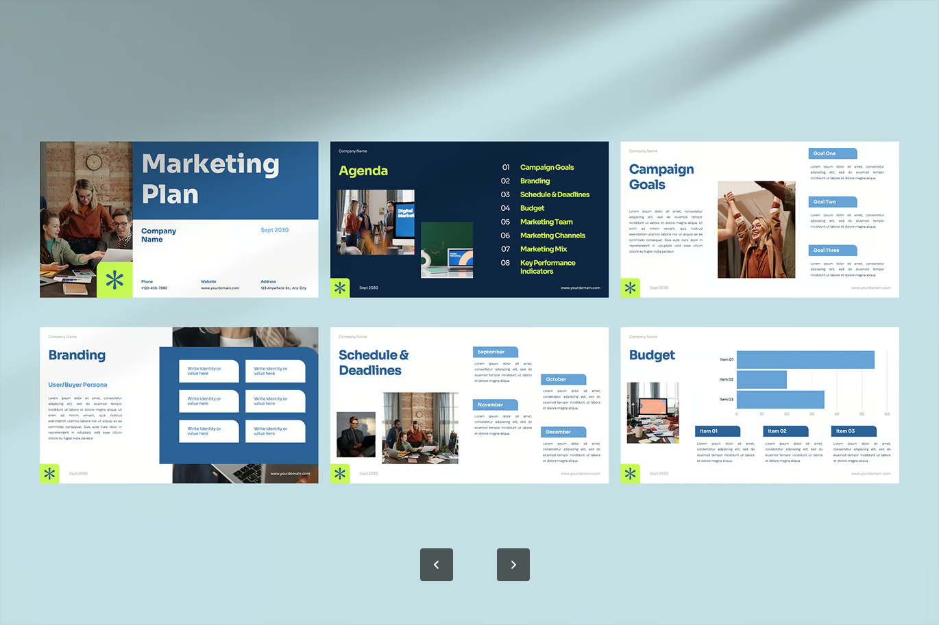 2024高端Keynote营销策划PPT模板可编辑极简商务演示动态效果Marketing Plan Keynote Presentation-演示喵HUB