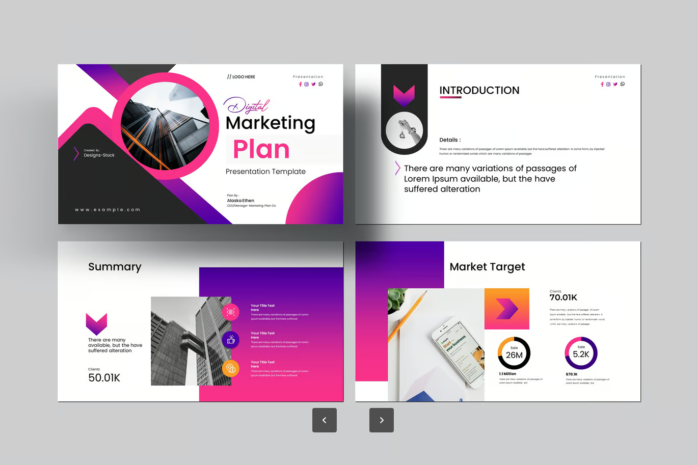 2024最新数字营销方案PPT模板可编辑企业级商务风策划案KeynoteDigital Marketing Plan Keynote Template-演示喵HUB