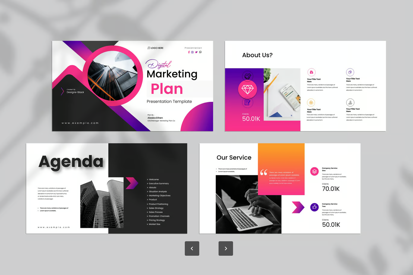 2024最新数字营销方案PPT模板可编辑企业级商务风策划案KeynoteDigital Marketing Plan Keynote Template-演示喵HUB