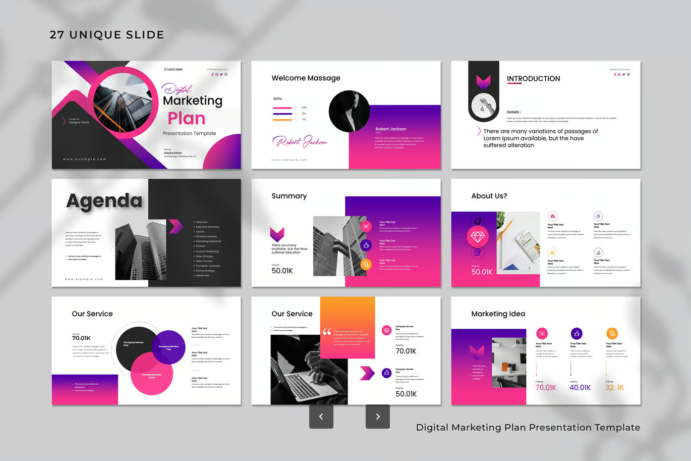 2024最新数字营销方案PPT模板可编辑企业级商务风策划案KeynoteDigital Marketing Plan Keynote Template-演示喵HUB