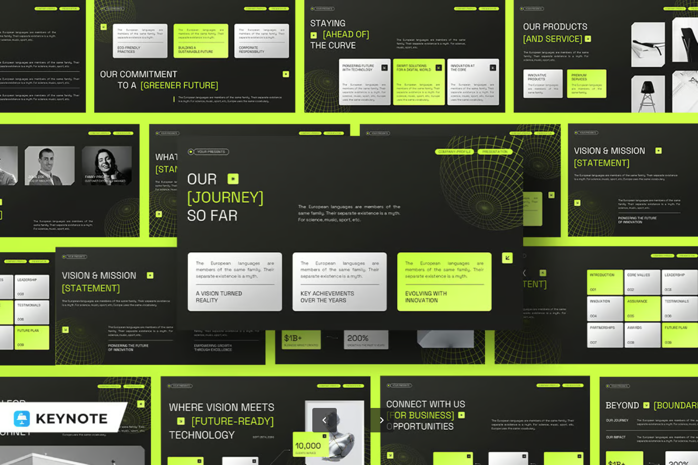 绿色环保现代简约企业画册PPT模板高端商务风公司简介Green Modern Company Profile 010-演示喵HUB