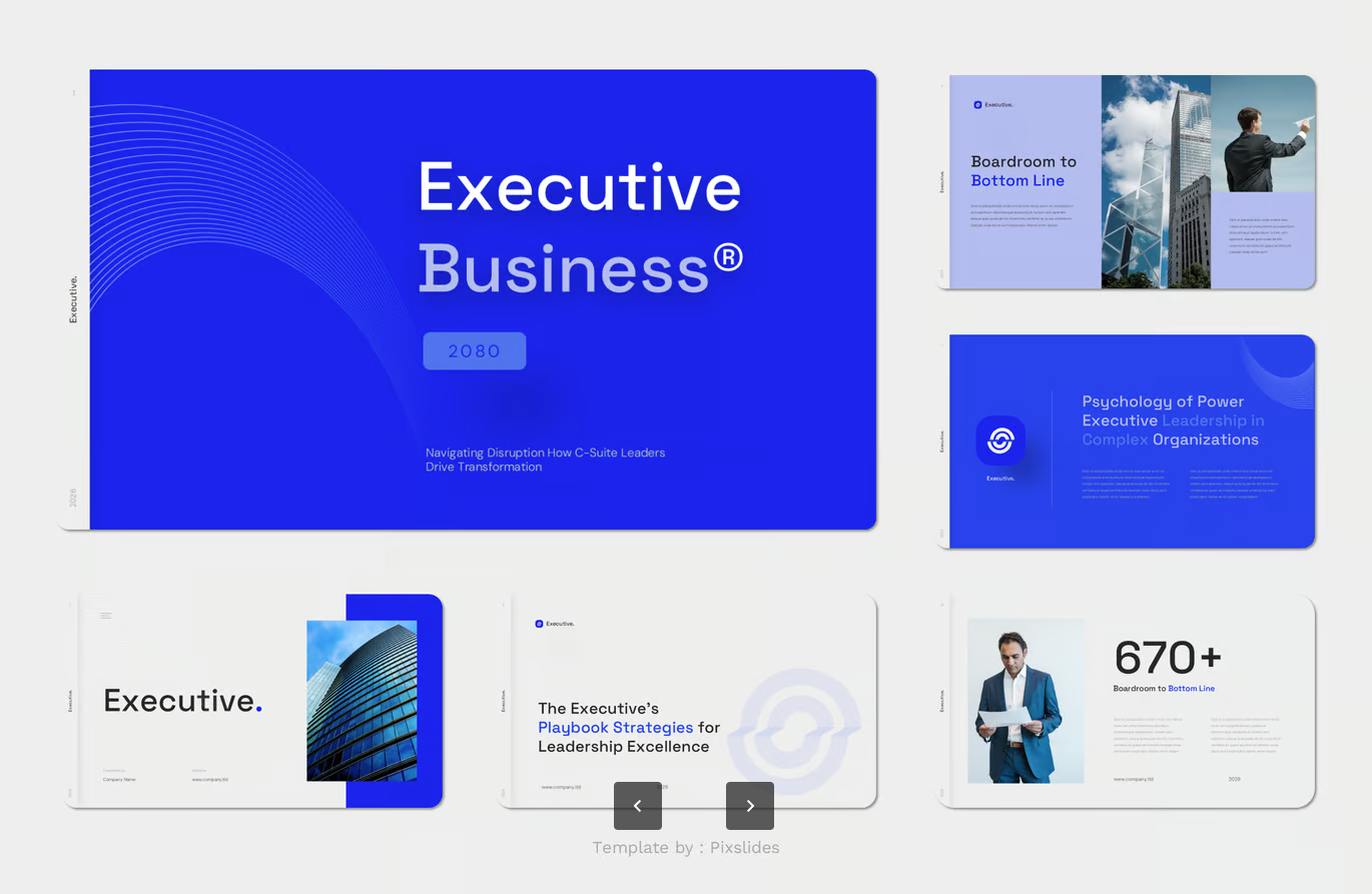 高端商务PPT模板简约大气Keynote设计苹果专用职场必备演示素材Executive - Business Keynote-演示喵HUB