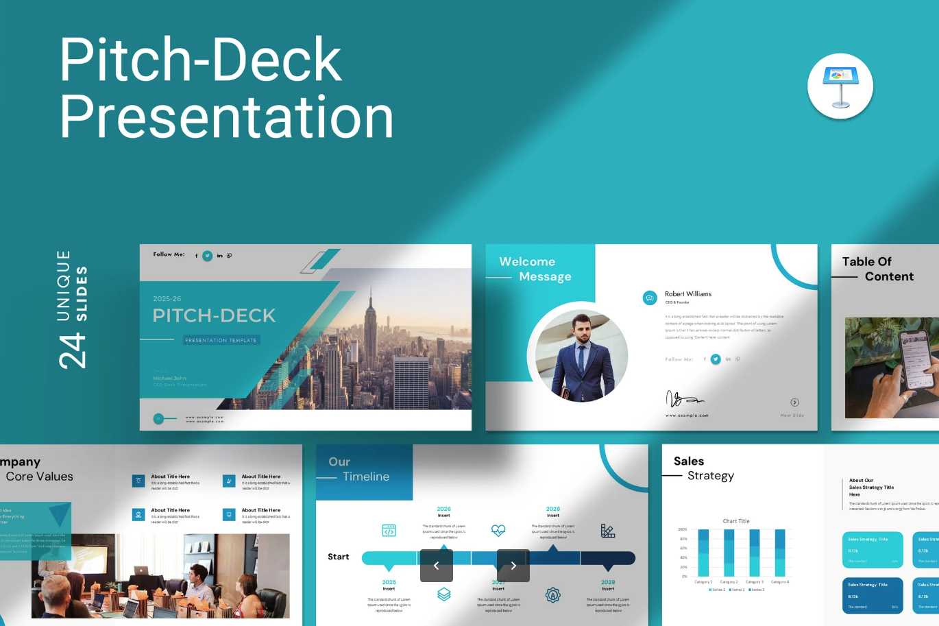 2024商务风高级感PPT模板可编辑商业计划书路演专用创意设计Pitch Deck Presentation Templates-演示喵HUB