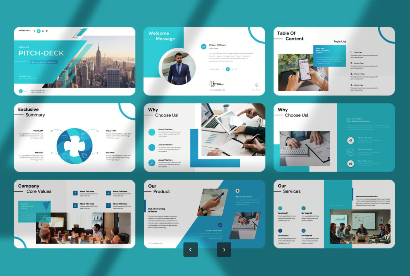 2024商务风高级感PPT模板可编辑商业计划书路演专用创意设计Pitch Deck Presentation Templates-演示喵HUB