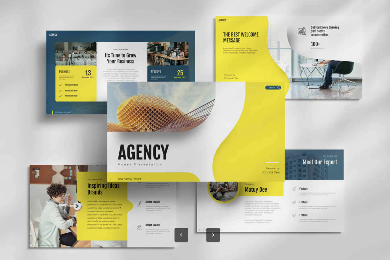 高端商务风Agency Keynote模板可编辑PPT工作总结提案必备设计师同款Agency Keynote Templates-演示喵HUB