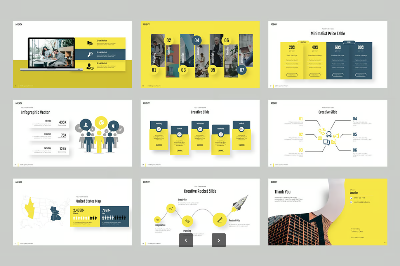 高端商务风Agency Keynote模板可编辑PPT工作总结提案必备设计师同款Agency Keynote Templates-演示喵HUB