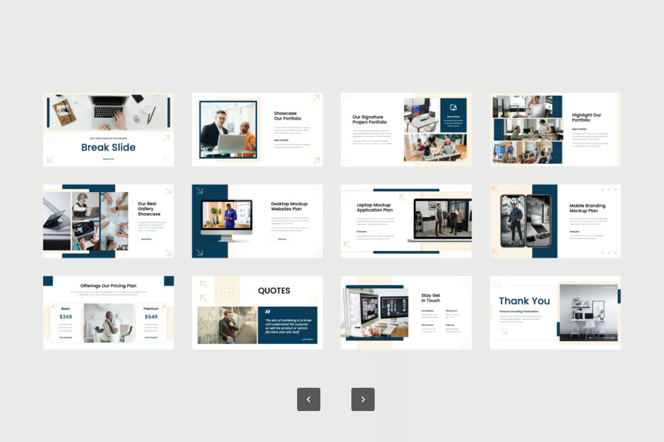 Brandyx高端商务风PPT模板 可编辑品牌设计Keynote 演讲汇报职场必备Brandyx - Personal Branding Keynote Template-演示喵HUB