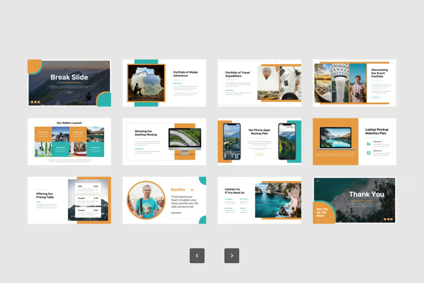 2025新款AZURE旅游Keynote模板商务风动态可编辑创意极简PPT素材Azures - Tourism Keynote Template-演示喵HUB