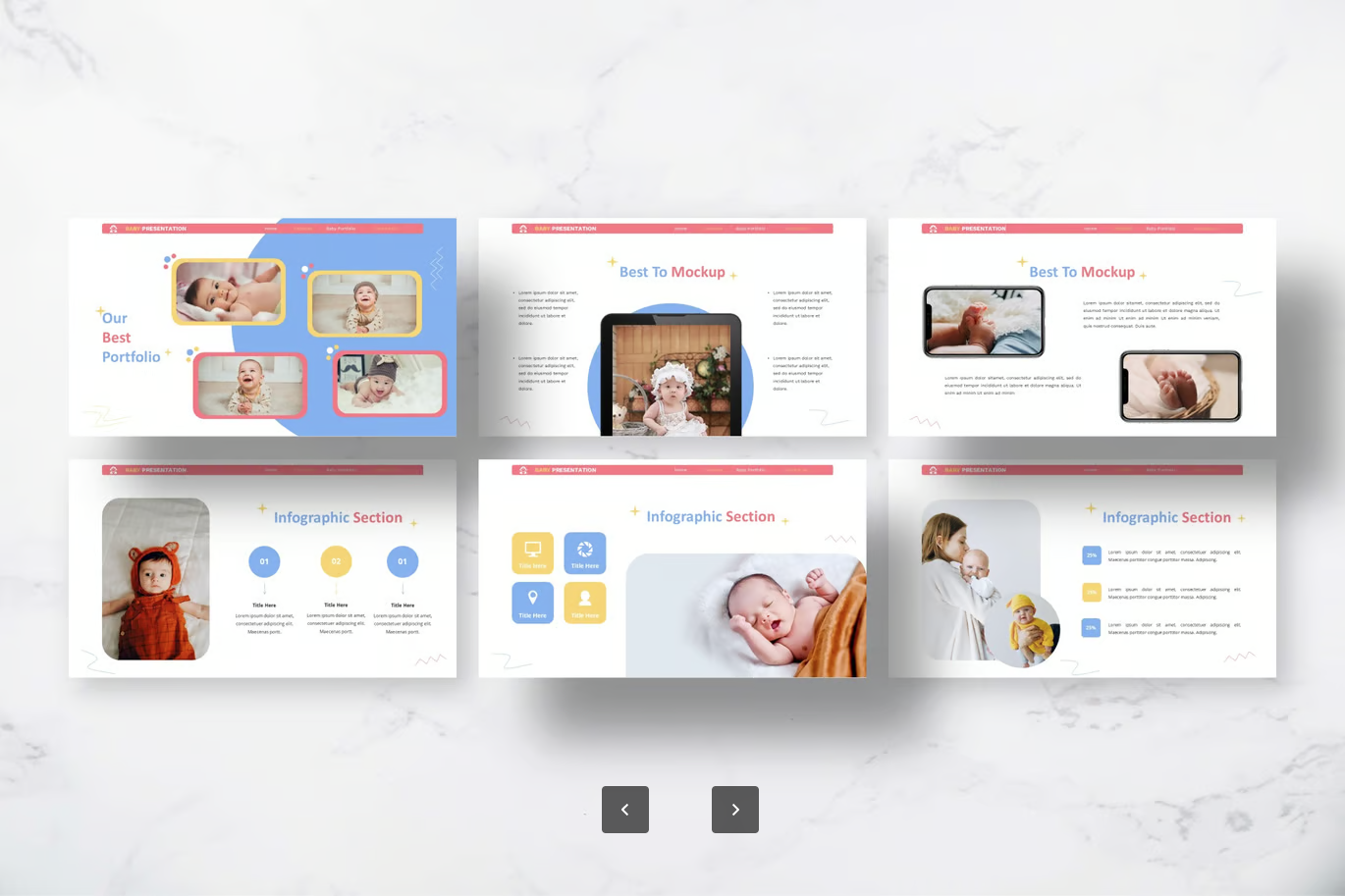 婴儿主题可爱风Keynote简约设计商务演示PPT免费下载Little Joy - Baby Keynote Templates-演示喵HUB