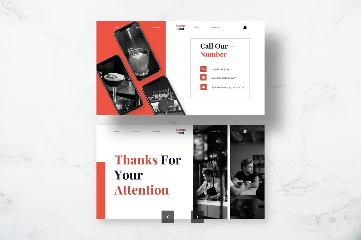 欧美风Pub酒吧Keynote模板高端质感夜店PPT可编辑动态商务派对Cheers Night - Pub & Bar Keynote Templates-演示喵HUB