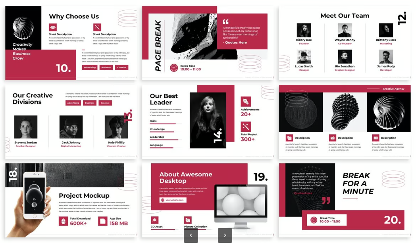 高端商务Bold风Keynote模板全动画特效苹果风简约大气可编辑Evoluna - Bold Keynote Template-演示喵HUB