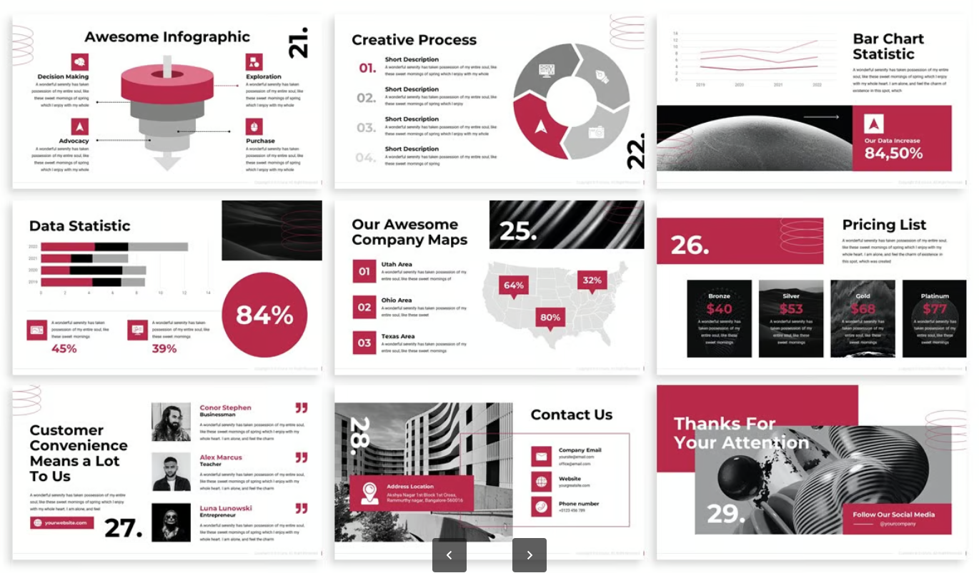 高端商务Bold风Keynote模板全动画特效苹果风简约大气可编辑Evoluna - Bold Keynote Template-演示喵HUB
