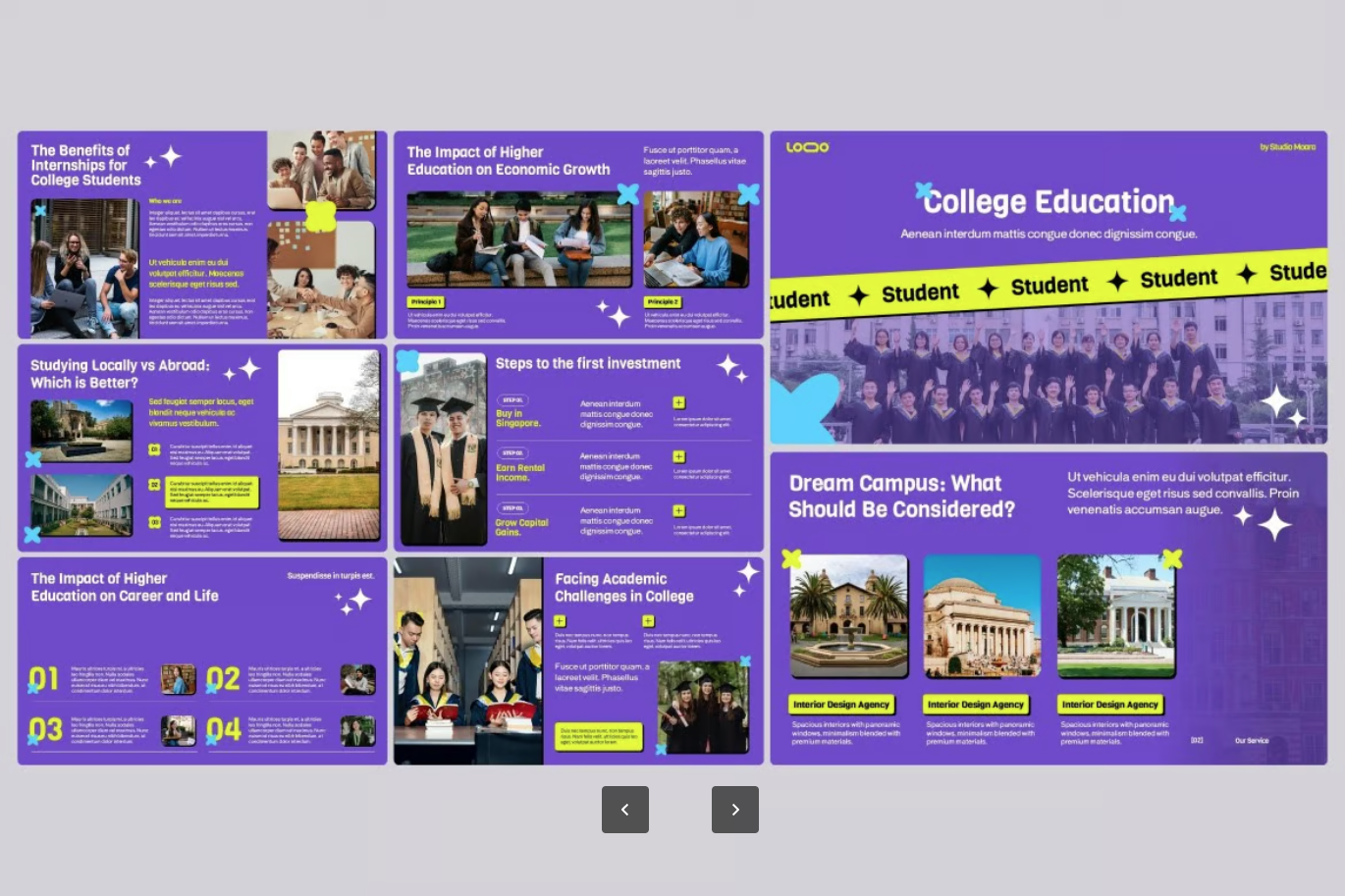 名校录取留学申请必备PS个人陈述+推荐信+CV简历全套文书模板College Education-演示喵HUB
