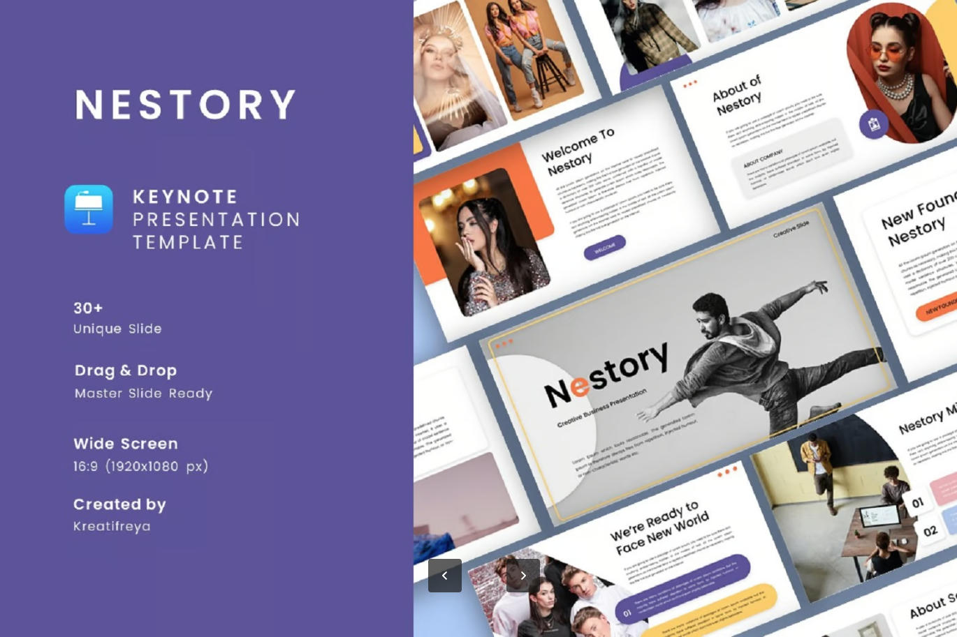 2025创意商务Keynote模板高级感可编辑企业汇报PPT设计Nestory - Creative Business Keynote Template-演示喵HUB