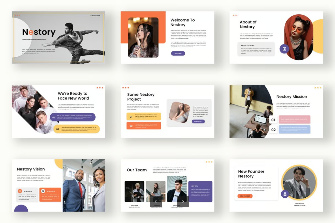 2025创意商务Keynote模板高级感可编辑企业汇报PPT设计Nestory - Creative Business Keynote Template-演示喵HUB