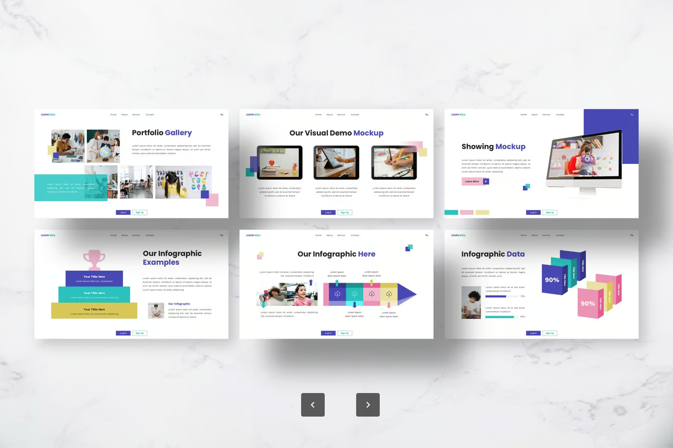 教师专用Learn Well教育Keynote模板 简约大气学术风PPT课件可编辑Learn Well - Education Keynote Templates-演示喵HUB