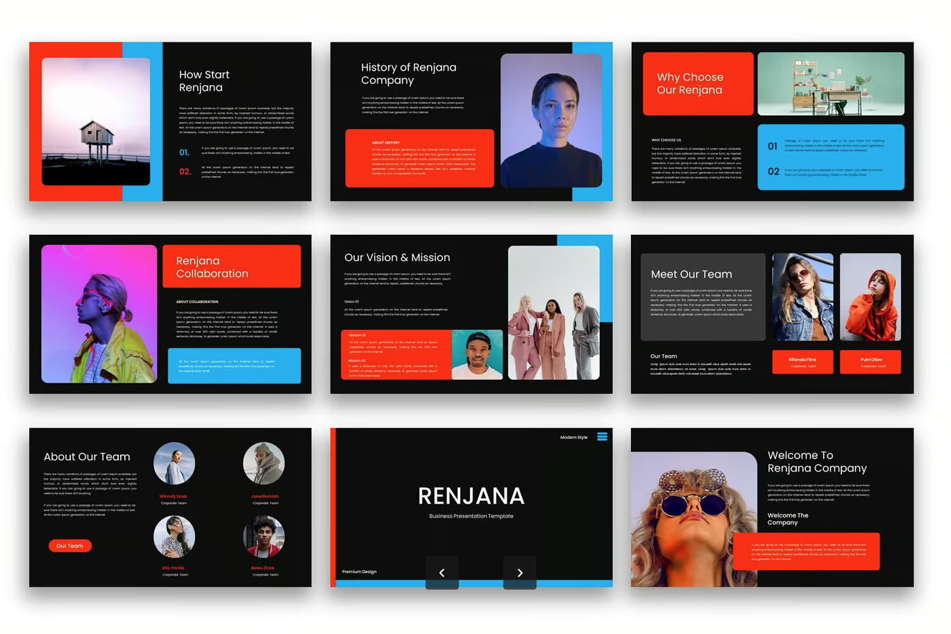 2024商务Keynote模板高端大气企业汇报可编辑动态特效PPTXRenjana - Business Keynote Template-演示喵HUB