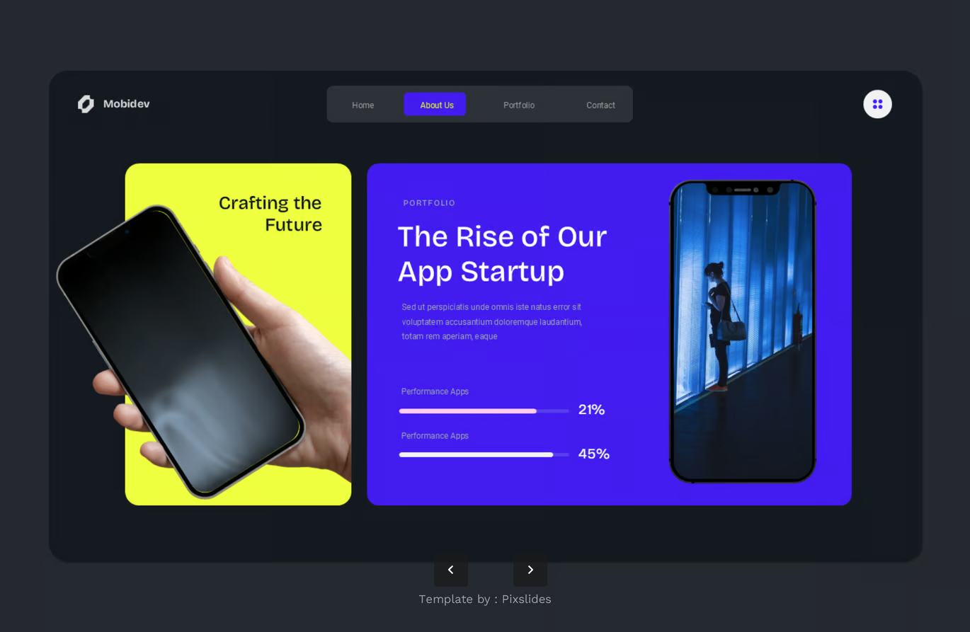 2024最新高端大气移动应用展示Keynote模板创业路演可编辑科技感Mobile App & Startup Showcase Keynote-演示喵HUB